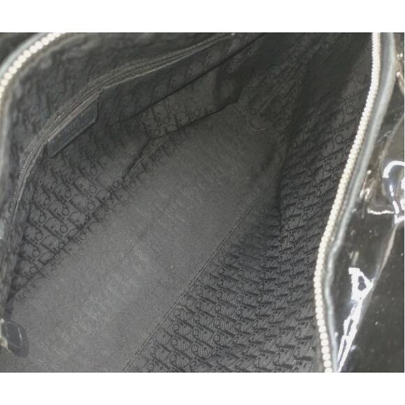 Christian Dior Black Patent Cannage Calfskin Large Lady Dior Bag EUC - Picture 4 of 9